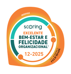 Scoring® seal — Excellent in Organizational Well-being & Happiness (Moovax, 12-2025)